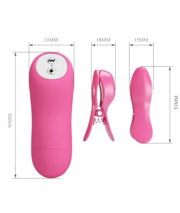BAILE - ROMANTIC WAVE PIZAS CON VIBRACIÓN Y ELECTROSHOCK FUCSIA