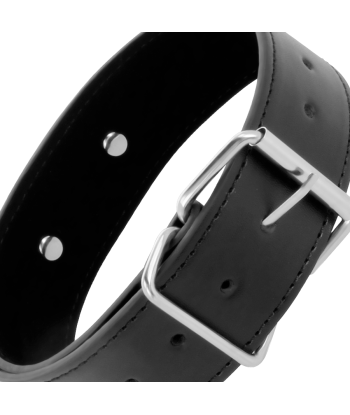 DARKNESS - COLLAR DE POSTURA CON CADENA LEATHER