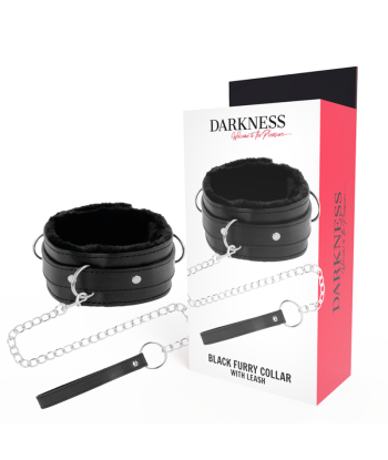 DARKNESS - COLLAR CONFORTABLE DE POSTURA CON CADENA LEATHER
