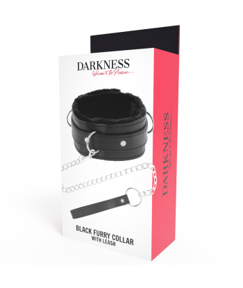 DARKNESS - COLLAR CONFORTABLE DE POSTURA CON CADENA LEATHER