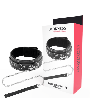DARKNESS - COLLAR LEATHER CON CORREA ALTA CALIDAD