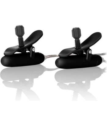 CALEXOTICS - PINZAS CON VIBRACIÓN NEGRO