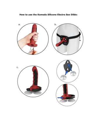 ELECTRASTIM - FUSION KOMODO DILDO SILICONA