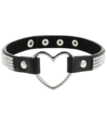 COQUETTE CHIC DESIRE - CHOKER CUERO VEGANO CORAZON