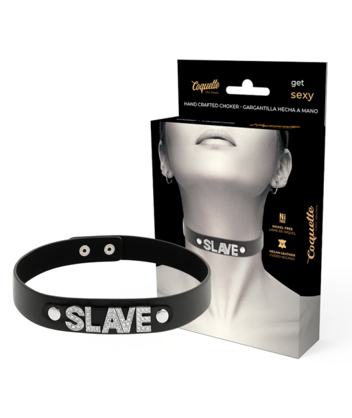 COQUETTE CHIC DESIRE - CHOKER CUERO VEGANO SLAVE COQUETTE CHIC DESIRE - CHOKER CUERO VEGANO SLAVE