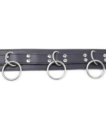 OHMAMA FETISH - COLLAR SUMISION CON 3 ANILLAS