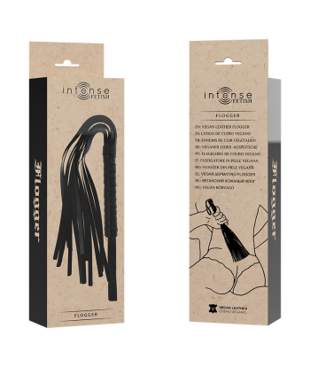 INTENSE - FETISH LÁTIGO DE CUERO VEGANO