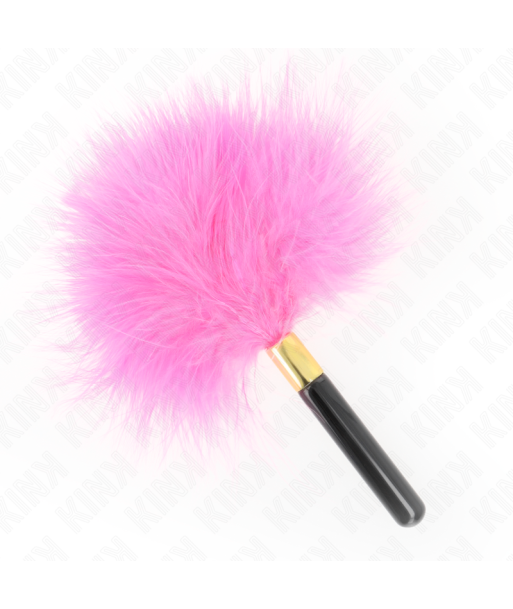 KINK - PLUMAS PARA COSQUILLAS METAL DORADO FUCSIA 18 CM KINK - PLUMAS PARA COSQUILLAS METAL DORADO FUCSIA 18 CM