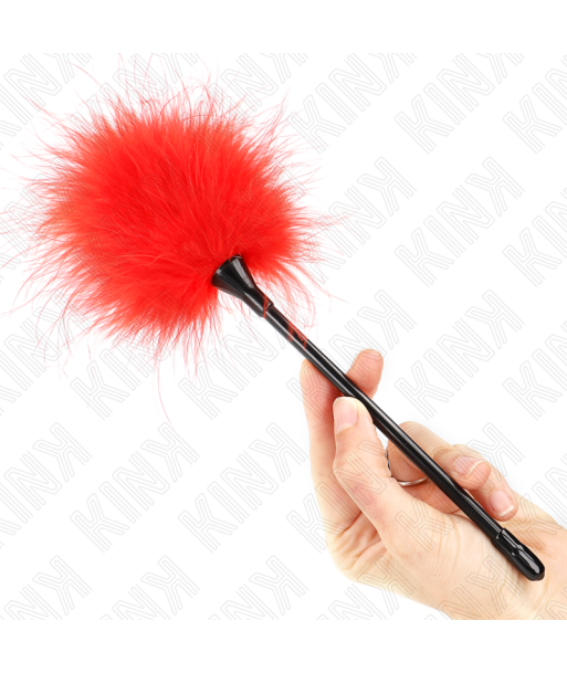 KINK - PLUMAS PARA COSQUILLAS ROJO USADO PARA EL KIT BONDAGE 27 CM KINK - PLUMAS PARA COSQUILLAS ROJO USADO PARA EL KIT BONDAGE 27 CM