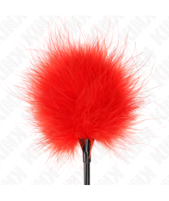 KINK - PLUMAS PARA COSQUILLAS ROJO USADO PARA EL KIT BONDAGE 27 CM
