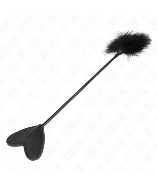 KINK - PLUMAS PARA COSQUILLAS CON PALETA DE CORAZÓN 31 CM