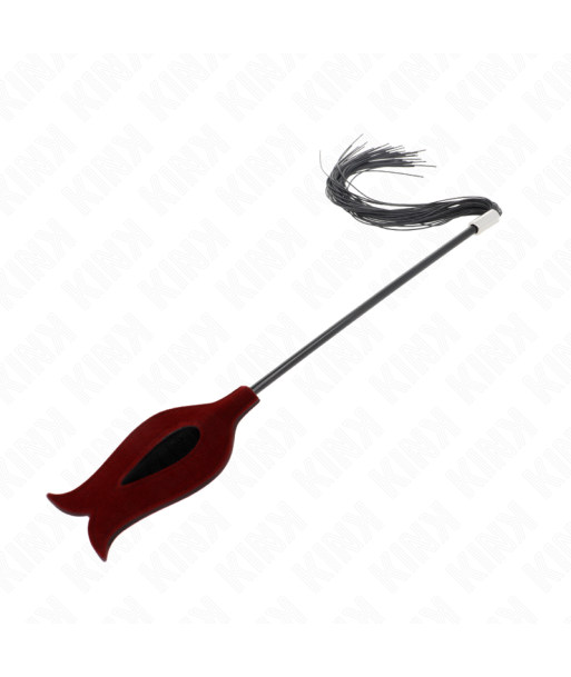 KINK - LÁTIGO DE BORLA DE SILICONA CON FORMA DE ROSA 45 CM