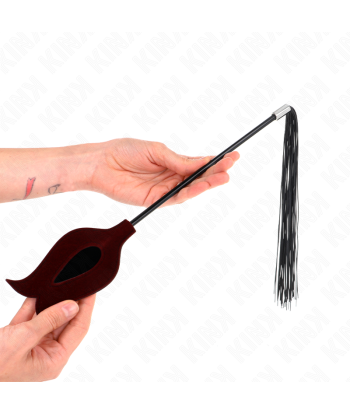 KINK - LÁTIGO DE BORLA DE SILICONA CON FORMA DE ROSA 45 CM
