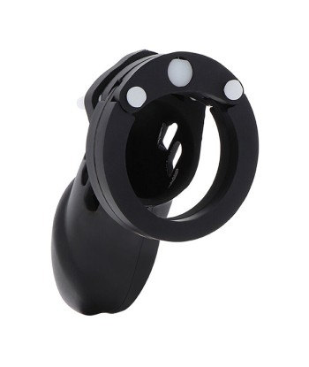 HIDDEN DESIRE - EXTREME JAULA DE CASTIDAD SILICONA TALLA L NEGRO