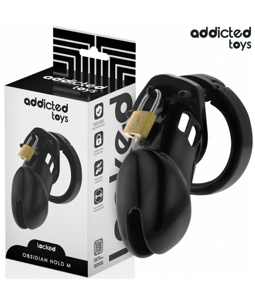 ADDICTED TOYS LOCKED - OBSIDIAN HOLD JAULA PARA PENE TALLA M