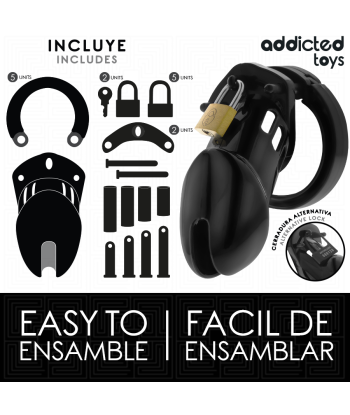 ADDICTED TOYS LOCKED - OBSIDIAN HOLD JAULA PARA PENE TALLA M