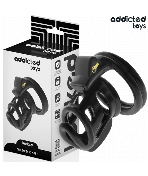 ADDICTED TOYS LOCKED - GILDEN CAGE JAULA PARA PENE DE SILICONA 8,5 CM