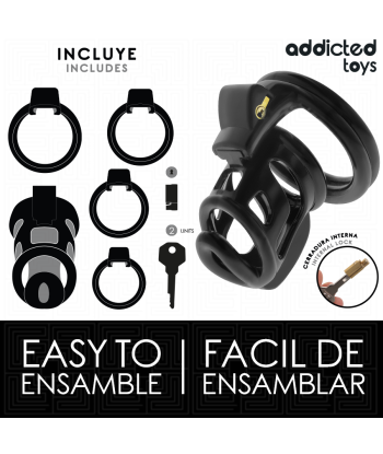 ADDICTED TOYS LOCKED - GILDEN CAGE JAULA PARA PENE DE SILICONA 8,5 CM