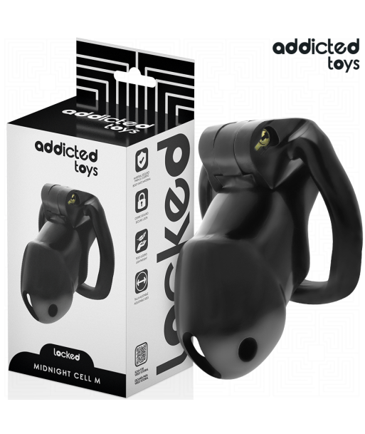 ADDICTED TOYS LOCKED - MINDNIGHT CELL JAULA PARA PENE 4.2 CM TALLA M