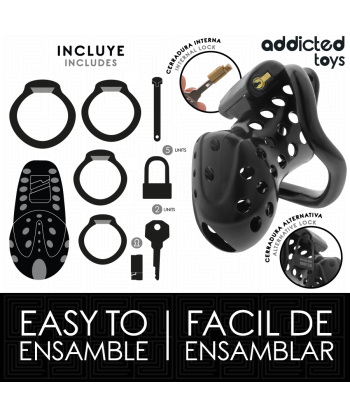 ADDICTED TOYS LOCKED - CHAINED HOLLOW JAULA PARA PENE 10,5 CM