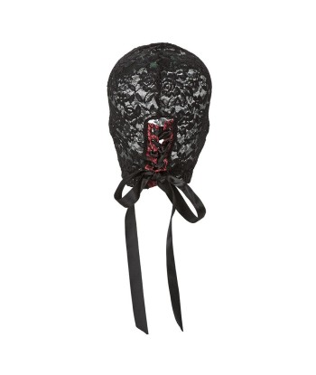 CALEXOTICS - SCANDAL PASAMONTAÑAS DE ENCAJE NEGRO CON LAZO