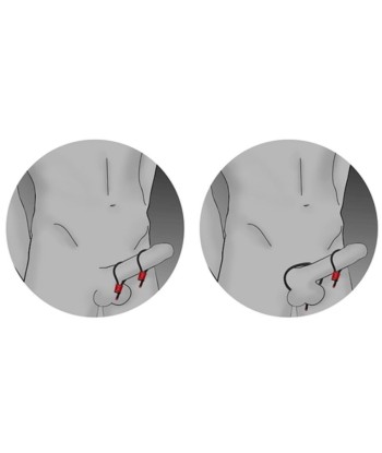 ELECTRASTIM - PRESTIGE ELECTRA LOOPS ANILLOS DE PENE AJUSTABLES ROJO