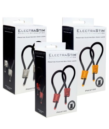 ELECTRASTIM - PRESTIGE ELECTRA LOOPS ANILLOS DE PENE AJUSTABLES ROJO