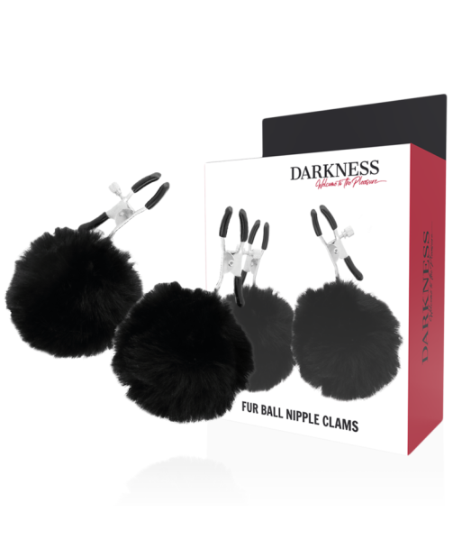 DARKNESS - PINZAS PARA PEZONES CON POMPONES 1