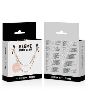 BEGME - BLACK EDITION PINZAS PEZONES CON CADENA