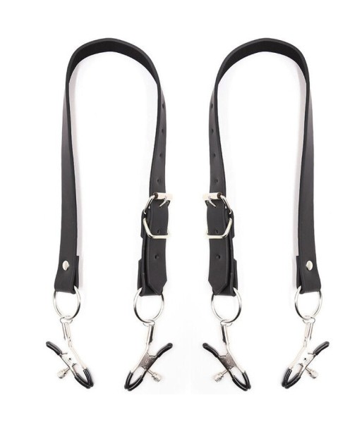 OHMAMA FETISH - PINZAS CLITORIS CON CORREAS PIERNAS