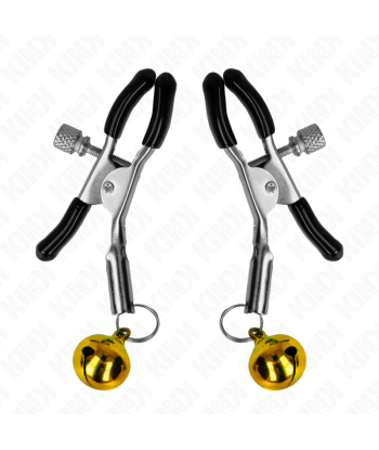 KINK - PINZAS PARA PEZONES CON CAMPANILLA DORADA 6 CM