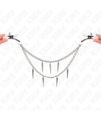 KINK - PINZAS PARA PEZONES CON CADENA DE PÚAS 30 CM