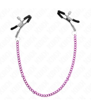 KINK - PINZAS PARA PEZONES CON CADENA VIOLETA 30 CM