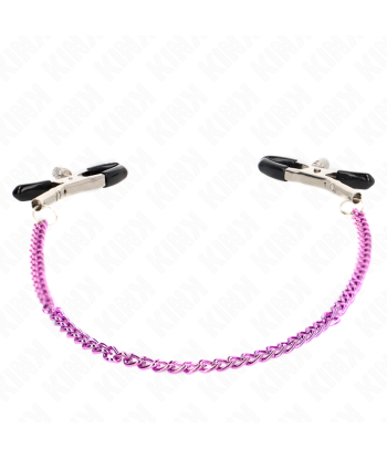 KINK - PINZAS PARA PEZONES CON CADENA VIOLETA 30 CM