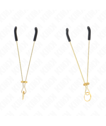 KINK - PINZAS PARA PEZONES FINA DORADO 7 CM
