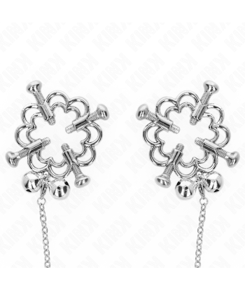 KINK - PINZAS PARA PEZONES FLOR METÁLICA CON CADENA