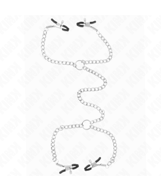KINK - PINZAS PARA PEZONES DOBLE 32 CM CON CADENAS 14 CM