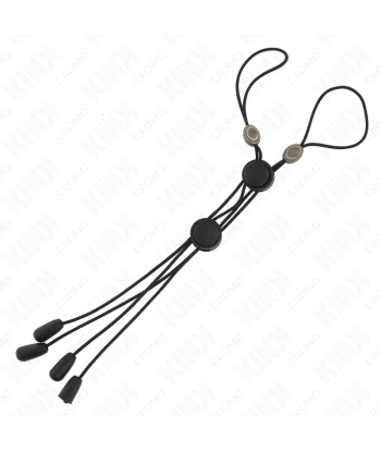 KINK - PINZAS PARA PEZONES DETALLE NEGRO CON ELÁSTICO NEGRO