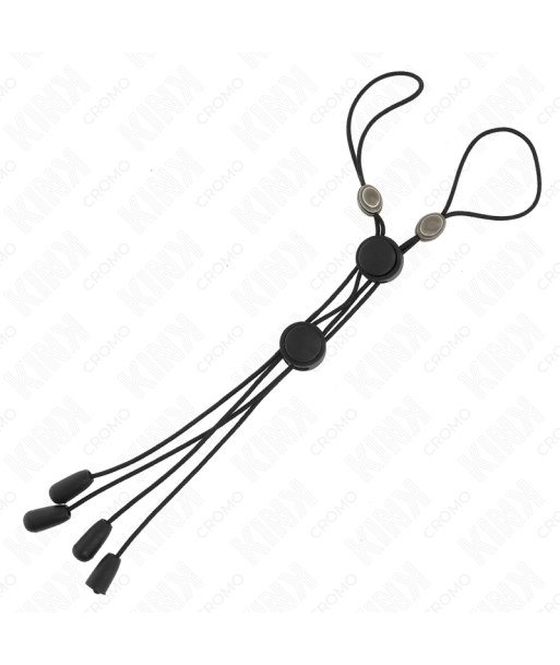 KINK - PINZAS PARA PEZONES DETALLE NEGRO CON ELÁSTICO NEGRO