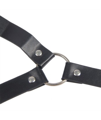SUBBLIME - 953720 PINZAS PARA EL PECHO CON CORREA DE CUERO BONDAGE NEGRO TALLA ÚNICA