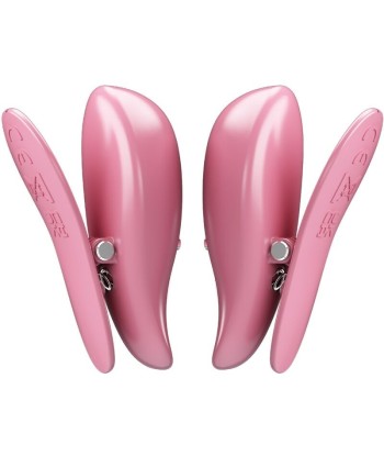 PRETTY LOVE - CAILEY PINZAS PARA PEZONES 10 VIBRACIONES CONTROL REMOTO ROSA