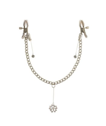 FETISH FANTASY SERIES - PINZAS CON CADENA PARA PEZONES TRÉBOL