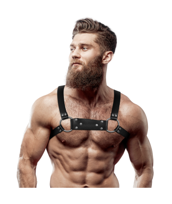 FETISH SUBMISSIVE ATTITUDE - ARNÉS BULLDOG ECOPIEL PECHO HOMBRE TALLA M-L