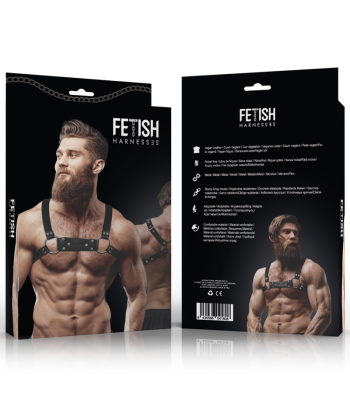 FETISH SUBMISSIVE ATTITUDE - ARNÉS BULLDOG ECOPIEL PECHO HOMBRE TALLA M-L