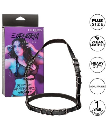 CALEXOTICS - EUPHORIA ARNÉS HATLER CON HEBILLA TALLA GRANDE NEGRO