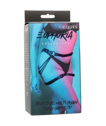 CALEXOTICS - EUPHORIA ARNÉS DE MUSLO CADENA TALLA GRANDE