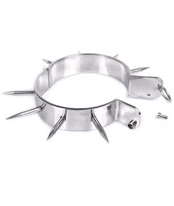 METAL HARD - COLLAR ESCLAVO BDSM CON PUNTAS