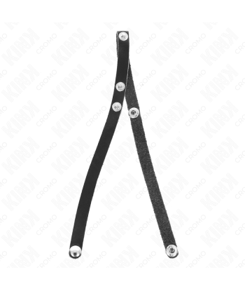 KINK - ANILLO PENE CUERO CON CIERRE A PRESIÓN 39 X 1 CM