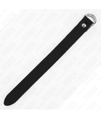 KINK - ANILLO PENE CUERO CON CIERRE A PRESIÓN 22 X 2 CM