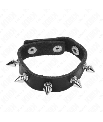 KINK - ANILLO PENE CUERO CON PÚAS 21.5 X 1.6 CM